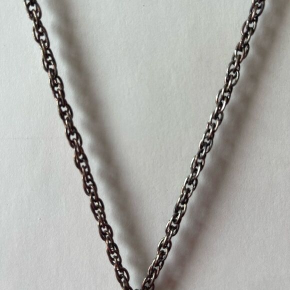 Vintage MCM‎ Retro 1960's Copper Necklace with Multi Link Chain - Picture 2 of 6